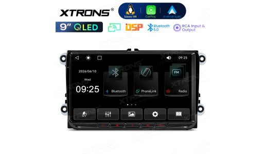 9 Inch for VW/Skoda/SEAT Linux Car Stereo Multimedia Player QLED Screen CarPlay Android Auto