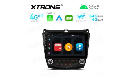 Integrated 4G Solution: 10.1 inch 8 Core DDR4 4GB RAM + 64GB ROM Android Multimedia Player Navigation System With Built-in CarPlay and Android Auto and DSP With HD Screen For HONDA