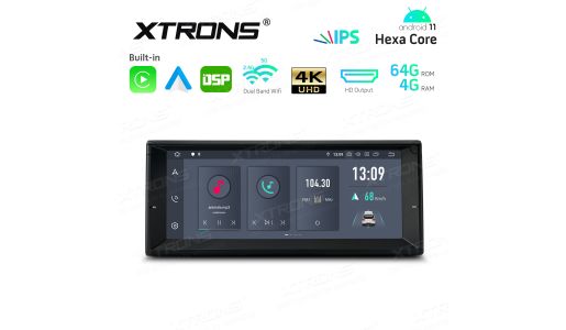 10.25'' Android 11 Hexa-Core 64bit Processor 4G RAM + 64GB ROM Car Navigation System with HD Output with Built-in CarAutoplay and Android Auto and DSP Custom Fit for BMW