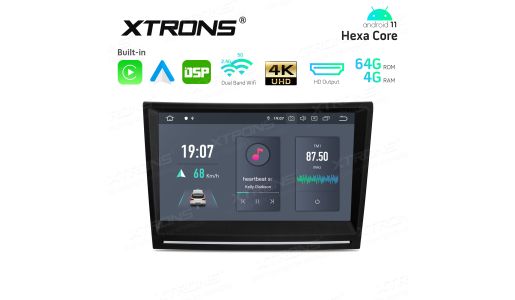 8 inch In-Dash Android 11 Hexa-Core 64BIT Processor 4G RAM + 64GB ROM Car Navigation System with HD Output with Built-in CarAutoPlay and Android Auto and DSP Custom Fit for Porsche