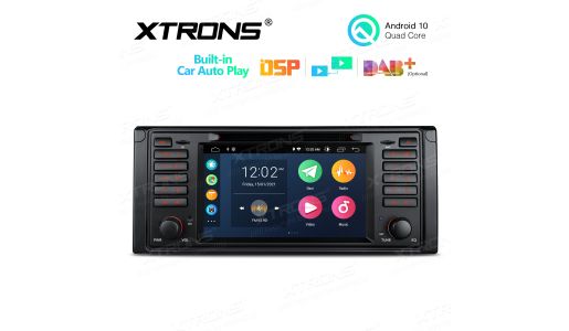 7 inch Android 10.0 Multimedia Car DVD Player Navigation System With Built-in Wired CarAutoPlay and DSP Fit for BMW E39