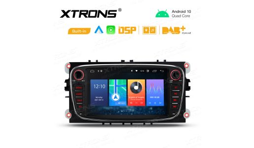 7 inch Car Stereo Android 12 Quad-core 2GB RAM + 32GB ROM Multimedia Player GPS Navigation with Built-in DSP Built-in CarAutoPlay & Android Auto Custom Fit for Ford