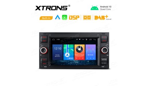7 inch Android Quad-core Car Stereo Multimedia Player GPS Navigation with Built-in DSP & CarPlay & Android Auto Custom Fit for Ford