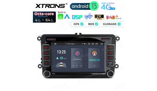 7 inch Octa Core 4+64GB Global 4G LTE Android Car Stereo Multimedia Player Custom Fit for Volkswagen / SEAT / SKODA
