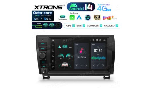 9 inch 4+64GB Octa Core Android 14 Car Stereo Multimedia Player Built-in AKM DSP 4G Gyroscope Sensors Fast Charge for TOYOTA Tundra/Sequoia