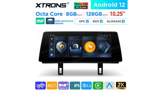 10.25 inch Android 8GB+128GB Octa-Core Car GPS Multimedia Player for BMW 1 Series E81/E82/E87/E88 CIC System