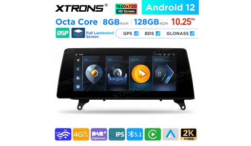 10.25 inch Android 8GB+128GB Car GPS Multimedia Player for BMW X5 E70 / X6 E71 LHD Vehicles CIC System