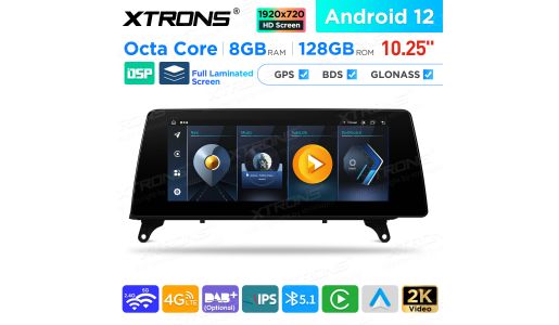 10.25 inch Android 8GB+128GB Car GPS Multimedia Player for BMW X5 E70 / X6 E71 RHD Vehicles CIC System
