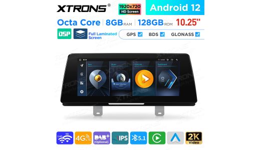 10.25 inch Android Octa Core 8GB+128GB Car GPS Multimedia Player for BMW 5 Series G30 / G31 EVO