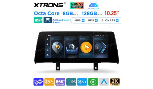 10.25 inch Android Octa Core 8GB+128GB Car GPS Multimedia Player for BMW 1 Series F20/F21 2 Series F23 Cabrio EVO LHD Vehicles