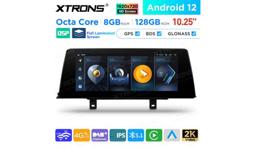 10.25 inch Android 8GB+128GB Car GPS Multimedia Player for BMW 3 Series F30/F31/F34/F35, 4 Series F32/F33/F36 LHD Vehicles NBT System