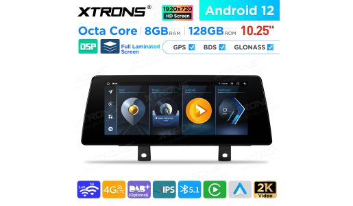 10.25 inch Octa-Core Android 8GB+128GB Car GPS Multimedia Player for BMW 3 Series F30/F31/F34/F35, 4 Series F32/F33/F36 RHD Vehicles NBT System