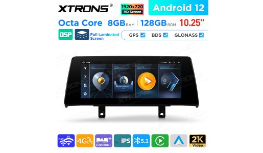 10.25 inch Android Octa-Core 8GB+128GB Car GPS Multimedia Player for BMW 1 Series F20/F21, 2 Series F23 Cabrio LHD Vehicles NBT