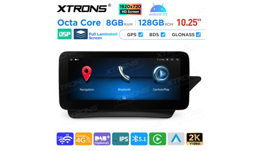 10.25 inch Android Octa Core 8GB+128GB Car GPS Multimedia Player for Mercedes-Benz E-Class C207 / A207 (2009-2012) Right Driving Vehicles