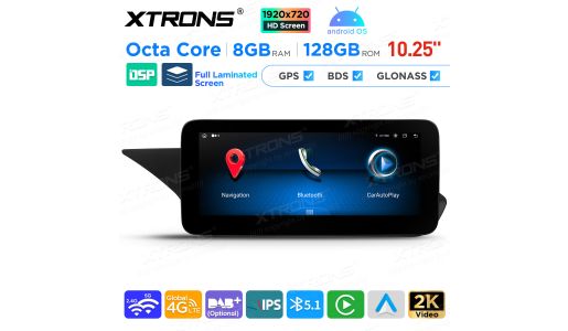 10.25 inch Android Octa Core 8GB+128GB Car GPS Multimedia Player for For Mercedes-Benz E-Class W212/S212 (2009-2012) Left Driving Vehicles