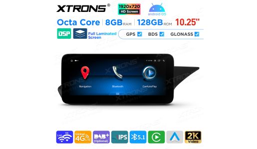 10.25 inch Android Octa Core 8GB+128GB Car GPS Multimedia Player for Mercedes-Benz W212/S212 (2009-2012) Right Driving Vehicles