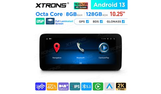 10.25 inch Android Octa Core 8GB+128GB Car GPS Multimedia Player for Mercedes-Benz A-Class W176 / CLA-Class C117 / GLA-Class X156 / G-Class W463