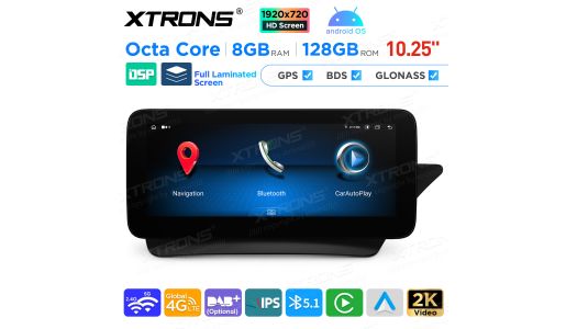 10.25 inch Android Octa Core 8GB+128GB Car GPS Multimedia Player for Mercedes-Benz E-Class C207 / A207 (2013-2014) Right Driving Vehicles