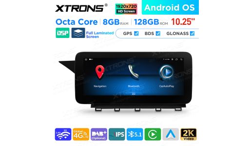 10.25 inch Android Octa Core 8GB+128GB Car GPS Multimedia Player for Mercedes-Benz GLK-Class X204 (2013-2015) Left Driving Vehicles