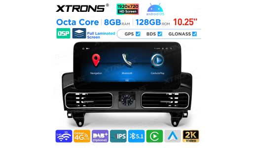 10.25 inch Android Octa Core 8GB+128GB Car GPS Multimedia Player for Mercedes-Benz ML-Class W166 (2012-2015) / GL-Class X166 (2013-2015)