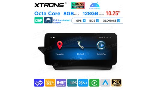 10.25 Inch Android Octa Core 4GB+64GB Car GPS Multimedia Player for Mercedes-Benz E-Class C207 / A207 (2015-2016) Left Driving Vehicles