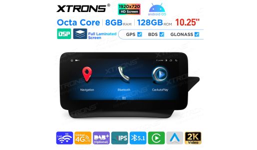 10.25 Inch Android Octa Core 4GB+64GB Car GPS Multimedia Player for Mercedes-Benz E-Class C207 / A207 (2015-2016) Right Driving Vehicles
