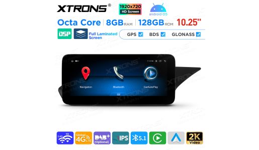 10.25 Inch Android Octa Core 4GB+64GB Car GPS Multimedia Player for Mercedes-Benz E-Class W212/S212 (2015-2016) Right Driving Vehicles