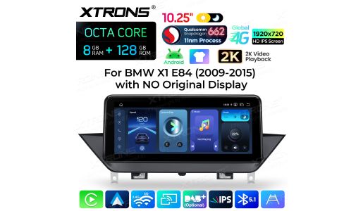 10.25 inch 8+128GB Qualcomm Snapdragon 662 2K Video Playback Global 4G Android Car Stereo for BMW X3 E83 LHD with No Original Display