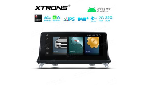 10.25 inch Android Navigation System with Built-in CarAutoPlay & Android Auto, Built-in 4G Support Carriers in Asia and Europe for BMW X5 E70 / X6 E71 CCC