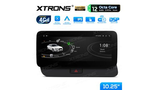 Integrated 4G LTE 10.25 inch Android Car GPS Multimedia Player for Audi Q5 LHD Vehicle with Audi multimedia Radio