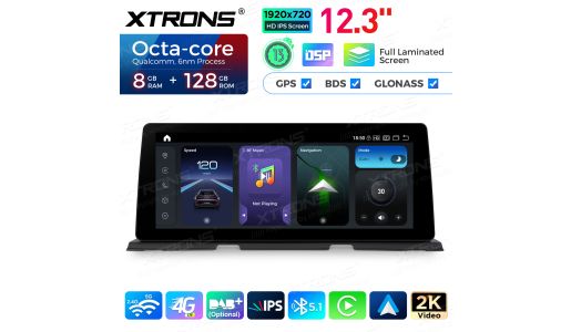 12.3 Inch For BMW 6 Series F06/F12/F13 CIC System Android Car Stereo Multimedia Player 4G Qualcomm Snapdragon 680 Fully Laminated Screen
