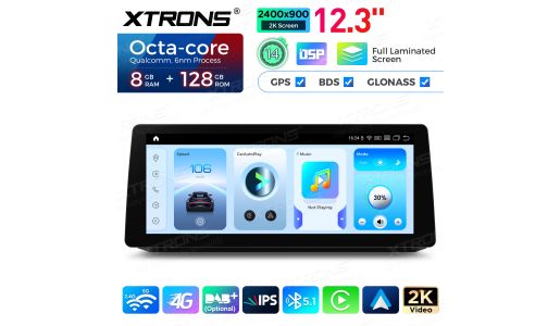 12.3 inch 8+128GB Snapdragon 680 2K Screen Global 4G Android Car Stereo Player for BMW 5 Series F07 GT 2013-2018 NBT System