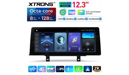 12.3 inch 8+128GB Snapdragon 680 2K Screen Global 4G Android Car Stereo Player for BMW 3/4 Series M3/M4 NBT System LHD