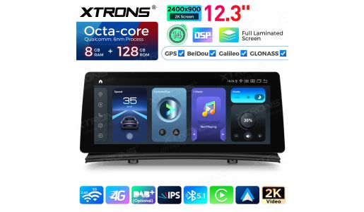 12.3 inch 8+128GB Snapdragon 680 2K Screen Global 4G Android Car Stereo Player for BMW X3 E83 (2004-2009) With M-ASK System
