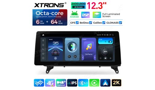 12.3 Inch 6+64GB Android Car Stereo for BMW X5 E70/X6 E71 CCC LHD 2007-2010