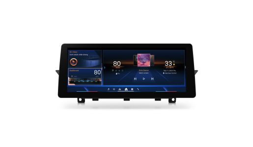 12.3 Inch Linux Car Autoradio for BMW X1 CIC 2400x900P Anti-Glare Touch Screen CarPlay Android Auto BT5.2 Vlink 