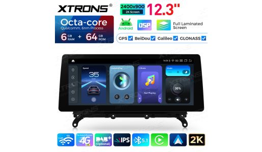 12.3 Inch 6+64GB Android Car Stereo for BMW X3 F25 CIC 2011-2013 
