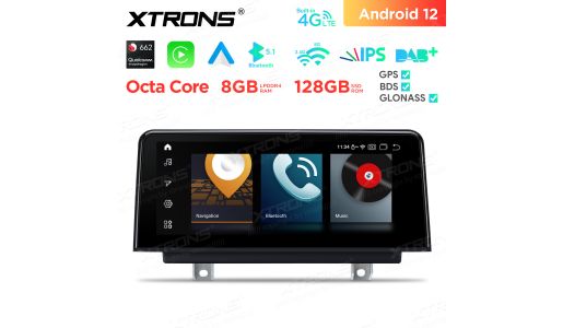 10.25 inch Qualcomm Snapdragon 662 Android Car Stereo Multimedia Player for BMW 3 Series F30/F31/F34 / 4 Series F32/F33/F36 NBT