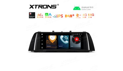 10.25 inch Car Android Multimedia Navigation System with Built-in CarAutoPlay & Android Auto Built-in 4G for BMW 5 Series F10 / F11 CIC