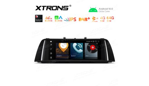 10.25 inch Car Android Multimedia Navigation System with Built-in CarAutoPlay & Android Auto Built-in 4G for BMW 5 Series F10 / F11 NBT