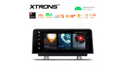 10.25 inch Car Android Multimedia Navigation System with Built-in CarAutoPlay & Android Auto Built-in 4G for BMW 1&2 Series F20 / F21 / F23 NBT Left Driving Vehicles