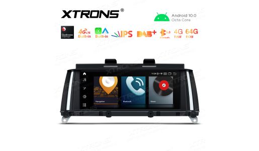 8.8 inch Car Android Multimedia Navigation System with Built-in CarAutoPlay and Android Auto, Built-in 4G (Support Local Carriers in Asia and Europe Area ONLY) for BMW X3 F25 CIC