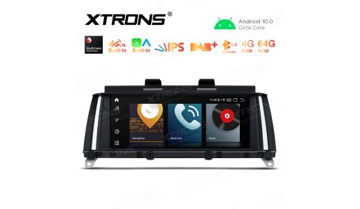 8.8 inch Car Android Multimedia Navigation System with Built-in CarAutoPlay and Android Auto, Built-in 4G (Support Local Carriers in Asia and Europe Area ONLY) for BMW X3 F25/X4 F26 NBT