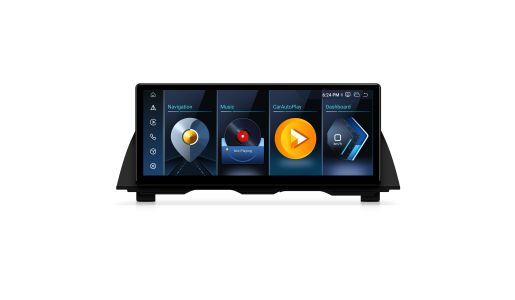 12.3 Inch 2400x900P Anti-Glare Touch Screen CarPlay Android Auto BT5.2 Vlink Linux Car Autoradio for BMW 5 Series CIC 
