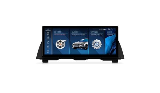 12.3 Inch 2400x900P Anti-Glare Touch Screen CarPlay Android Auto BT5.2 Vlink Linux Car Autoradio for BMW 5 Series NBT