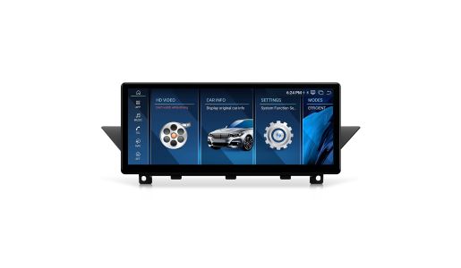 12.3 Inch Linux Car Autoradio for BMW X1 CIC 2400x900P Anti-Glare Touch Screen CarPlay Android Auto BT5.2 Vlink 