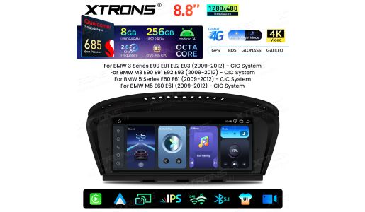 8.8 Inch Qualcomm Snapdragon 685 8+256GB IPS Screen Android Car Screen Infotainment System Upgrade for BMW 3/5 Series/M3/M5 With CIC System