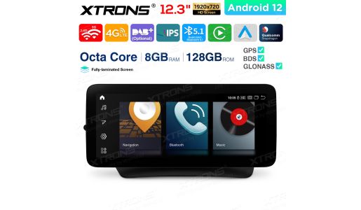 12.3 inch Qualcomm Snapdragon 662 Android 8GB+128GB Car Stereo Multimedia Player for Mercedes-Benz E-Class C207 / A207 (2015-2016) Left Driving Vehicles