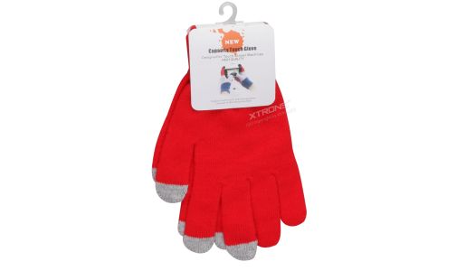 Touch Screen Winter Warm Knit Gloves(Red)