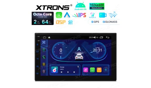 7 Inch Octa Core 64GB IPS Screen Universal Double Din Android Car Stereo